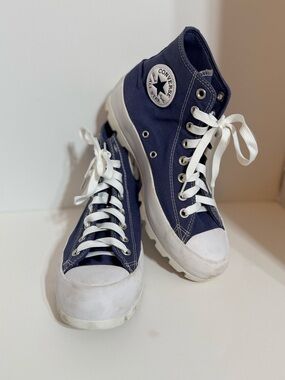 CONVERSE Chuck Taylor All Star Hi Lugged High Top Shoes W-9 Blue